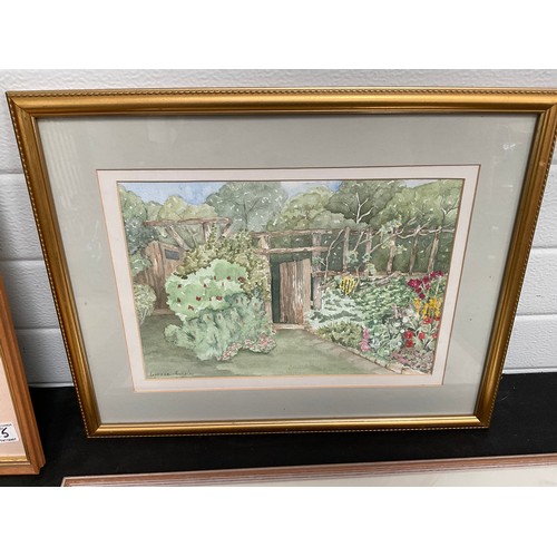 515 - 4 MODERN FRAMED WATERCOLOURS (LARGEST 21” x 17”)