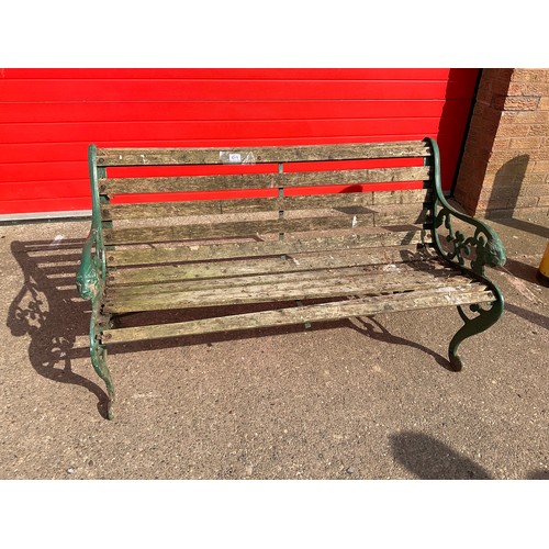 517 - GARDEN BENCH WITH CAST BENCH ENDS A/F
H29” W50” D24”