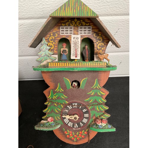 520A - BOX OF CUCKOO CLOCKS (4) A/F