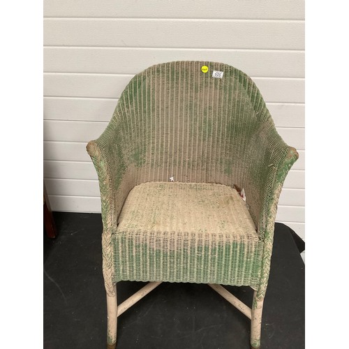 525 - VINTAGE LLOYD LOOM BEDROOM CHAIR