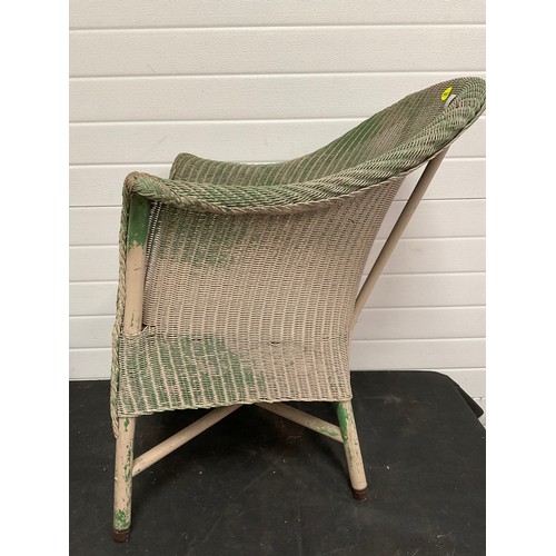 525 - VINTAGE LLOYD LOOM BEDROOM CHAIR