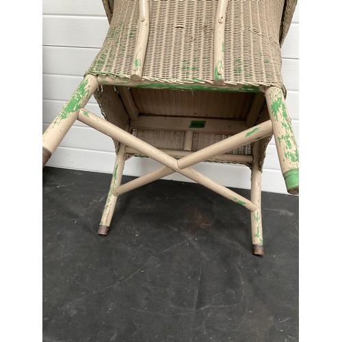 525 - VINTAGE LLOYD LOOM BEDROOM CHAIR