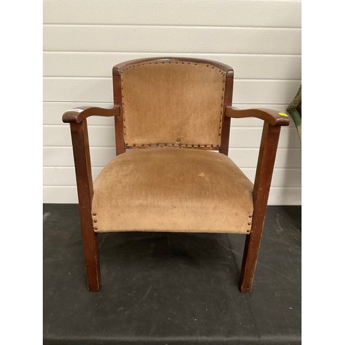 526 - VINTAGE UPHOLSTERED ARMCHAIR