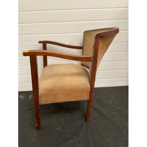 526 - VINTAGE UPHOLSTERED ARMCHAIR