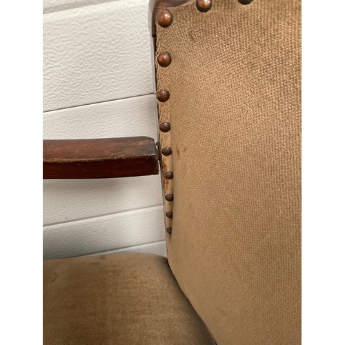 526 - VINTAGE UPHOLSTERED ARMCHAIR