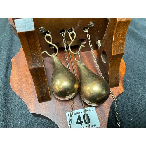 40 - REPRODUCTION MAN OF THE WORLD WALL CLOCK