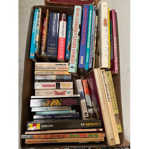 46 - 2 BOXES OF BOOKS AND BOX OF COLLECTORS GUIDE MAGAZINES