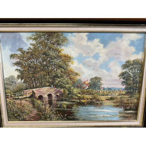 1 - FRAMED OILS ON CANVAS SIGNED DON VAUGHAN 29' X 21'