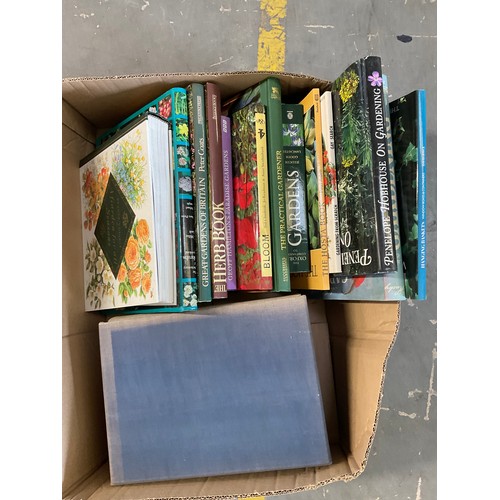 15 - THREE BOXES OF BOOKS TO INCLUDE GARDENING, WILDLIFE ETC