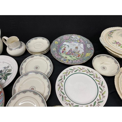 17 - TWO BOXES OF CHINA TO INCLUDE PORT MEIRION , ROYAL DOULTON ETC