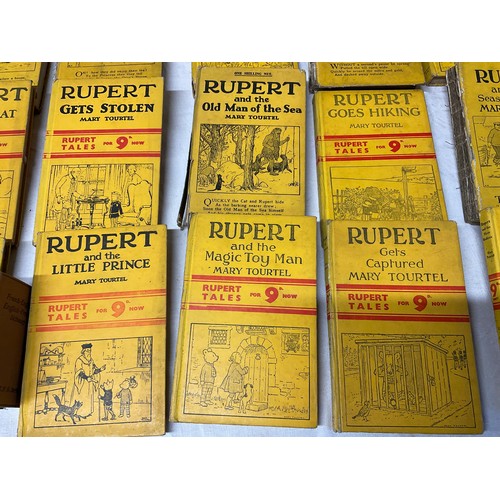 23 - BOX OF VINTAGE RUPERT THE BEAR BOOKS A-F