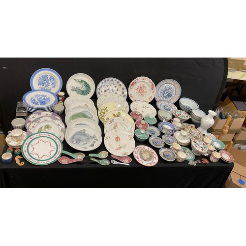 31 - TWO BOXES OF CHINA TO INCLUDE ROYAL WORCESTER , MINTONS ETC