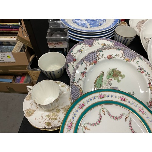 31 - TWO BOXES OF CHINA TO INCLUDE ROYAL WORCESTER , MINTONS ETC