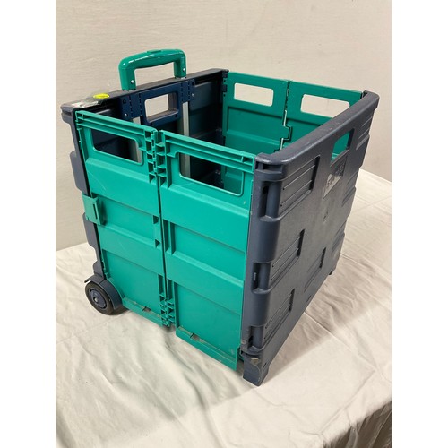 69 - FOLDING CARRY BOX ON WHEELS