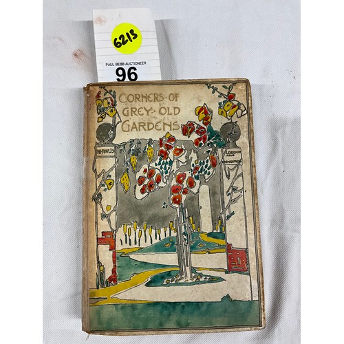 96 - CORNERS OF GREY OLD GARDENS ILLUSTRATED BOOK , DOWN DERRY BOOK OF FAIRY POEMS BY WALTER DE LA MARE I... 