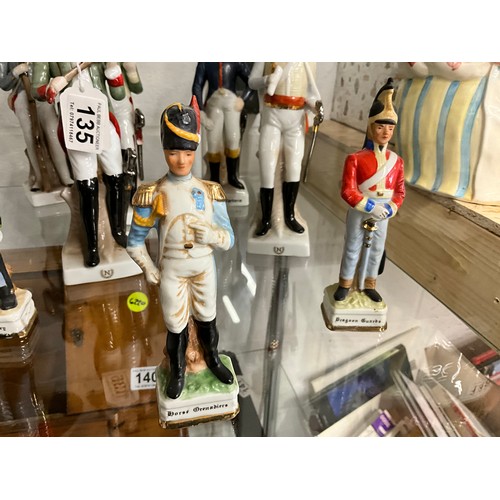 135 - QUANTITY OF CHINA CAVALRY FIGURES SOME A-F