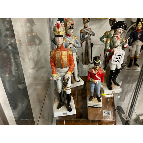 135 - QUANTITY OF CHINA CAVALRY FIGURES SOME A-F