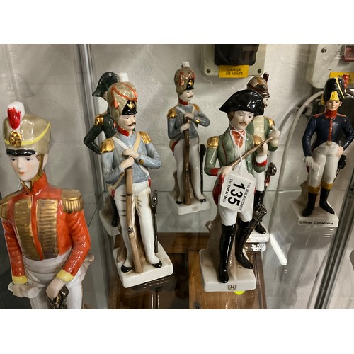 135 - QUANTITY OF CHINA CAVALRY FIGURES SOME A-F