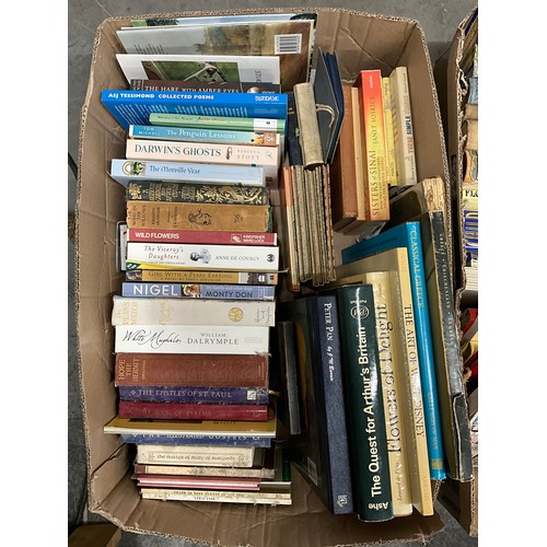 159 - THREE BOXES OF BOOKS TO INCLUDE HANS CHRISTIAN ANDERSON , TOLKIEN , WIND AND WILLOWS ETC