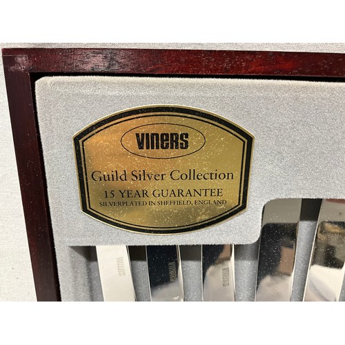 314 - VINERS 44 PIECE CANTEEN OF CUTLERY.