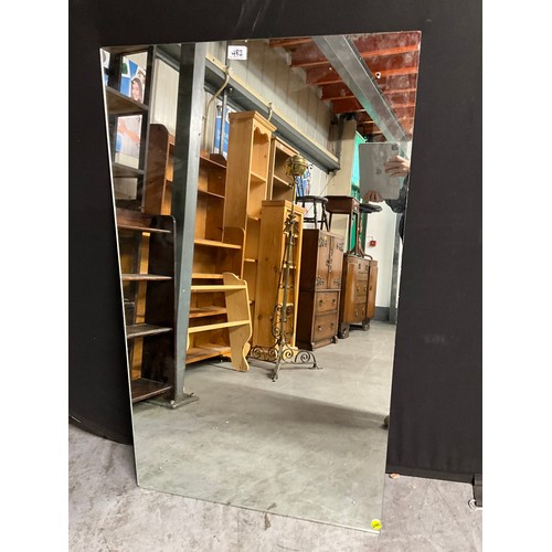 482 - QUANTITY OF WALL MIRRORS TO INCLUDE AN OAK FRAMED DRESSING TABLE MIRROR ETC