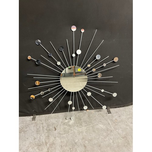 482 - QUANTITY OF WALL MIRRORS TO INCLUDE AN OAK FRAMED DRESSING TABLE MIRROR ETC