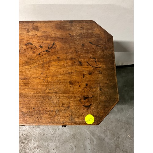 486 - EARLY MAHOGANY SIDE TABLE WITH DRAWER A/F H25