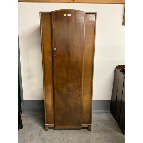 498 - VINTAGE OAK SINGLE DOOR WARDROBE A/F H73