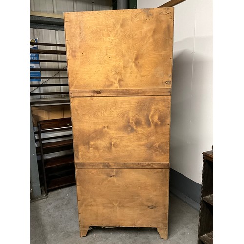 498 - VINTAGE OAK SINGLE DOOR WARDROBE A/F H73