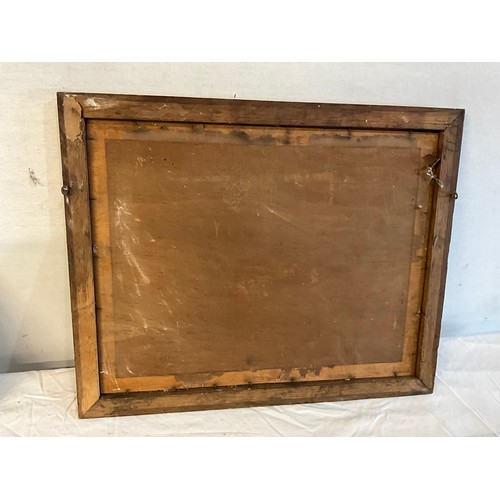 502 - OAK FRAMED VICTORIAN STYLE PRINTS SIGNED M DOVASTON AND A WOOD ANIMAL CARVING