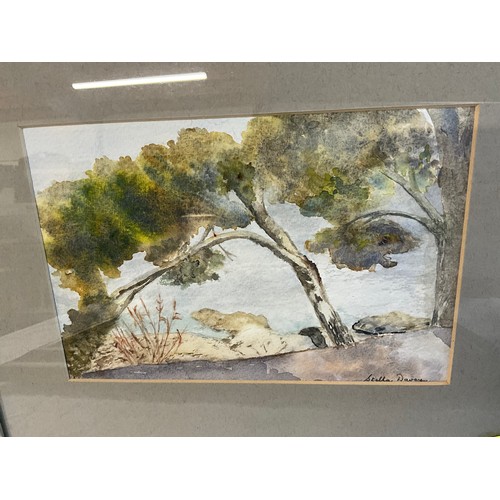 506 - FOUR FRAMED WATERCOLORS ONE SIGNED