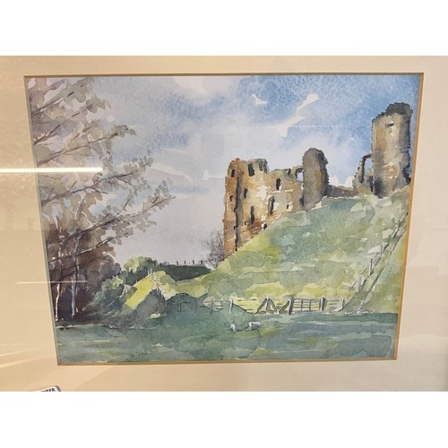 506 - FOUR FRAMED WATERCOLORS ONE SIGNED
