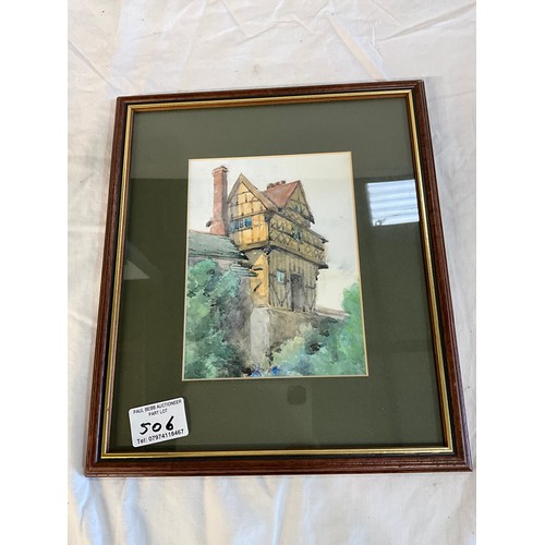 506 - FOUR FRAMED WATERCOLORS ONE SIGNED