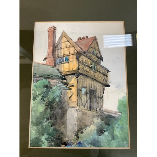 506 - FOUR FRAMED WATERCOLORS ONE SIGNED