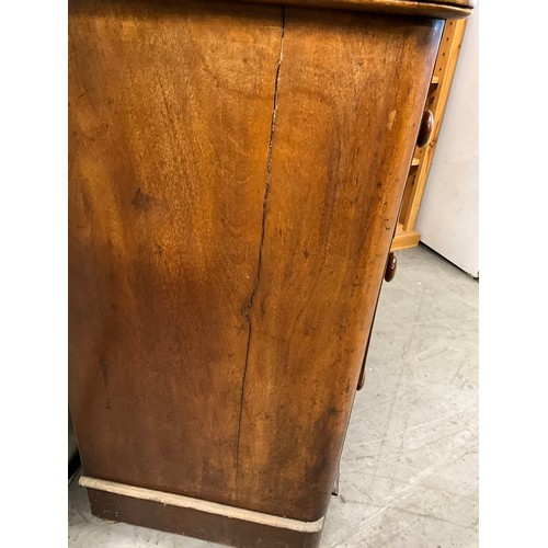 511 - VICTORIAN MAHOGANY TWO OVER TWO BEDROOM CHEST A/F H35