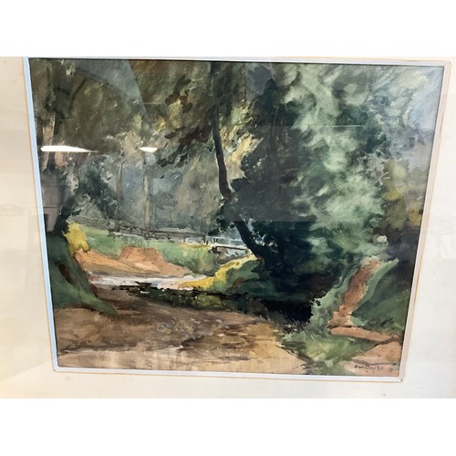 517 - GILT FRAMED WATERCOLOR SIGNED JW CLARKE