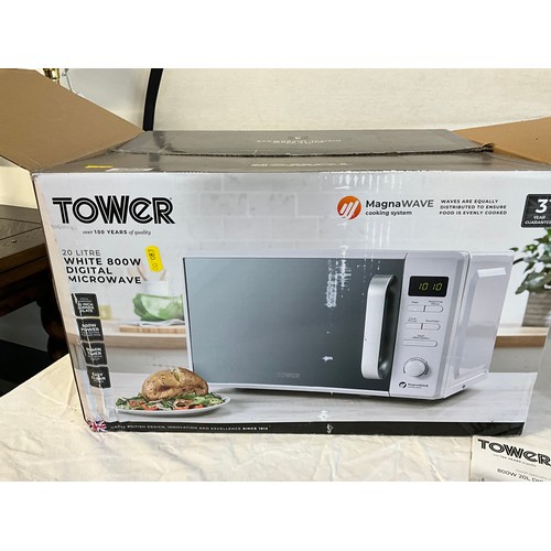 525 - TOWER 800W 20L MICROWAVE IN ORIGINAL BOX