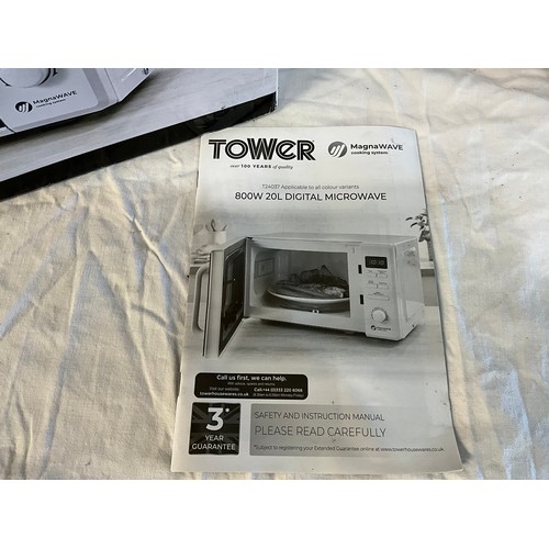525 - TOWER 800W 20L MICROWAVE IN ORIGINAL BOX