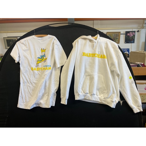 32A - LIMITED EDITION BABYCHAM ADVERTISING HOODIE AND MATCHING T-SHIRT