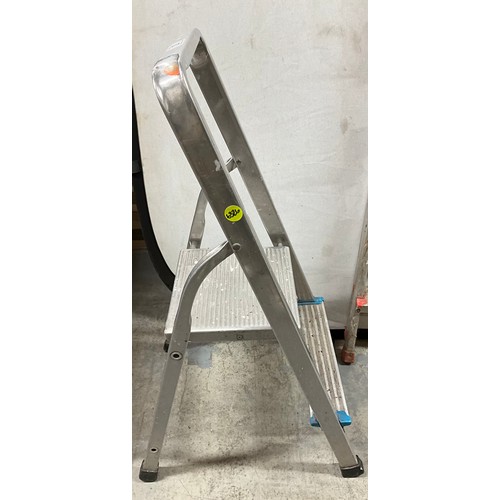 2 - TWO ALUMINIUM STEP LADDERS