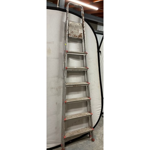 2 - TWO ALUMINIUM STEP LADDERS