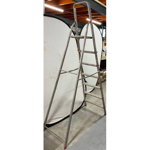 2 - TWO ALUMINIUM STEP LADDERS