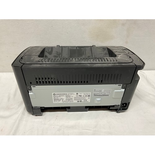 205 - HP LASER JET P1102W PRINTER ALONG WITH A BOX OF INK CARTRIDGES