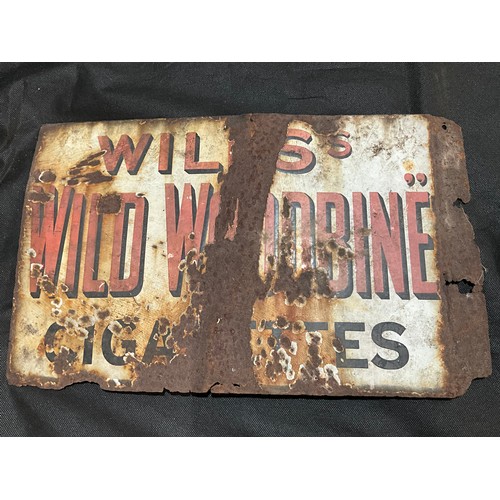 377 - VARIOUS ORIGINAL ANTIQUE ENAMEL SIGNS A/F SHROPSHIRE STAR ETC APPROX W18