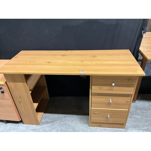 396 - MODERN PINE OFFICE DESK W47