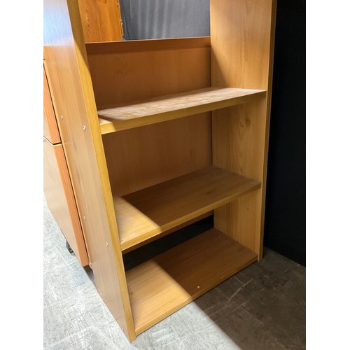 396 - MODERN PINE OFFICE DESK W47