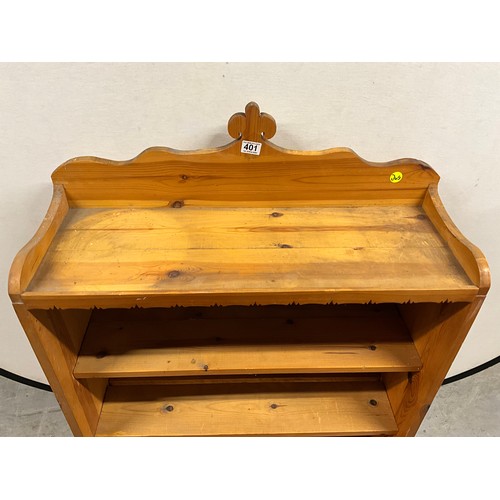 401 - MODERN PINE KITCHEN WALL SHELF UNIT W31