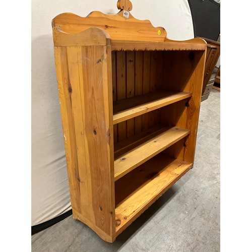 401 - MODERN PINE KITCHEN WALL SHELF UNIT W31