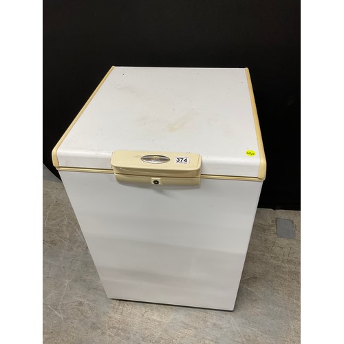 374 - SMALL WHIRLPOOL CHEST FREEZER W22
