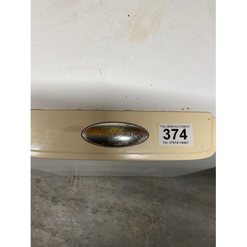 374 - SMALL WHIRLPOOL CHEST FREEZER W22